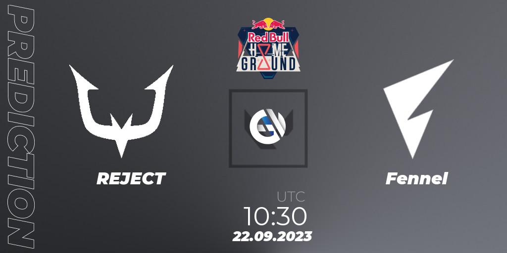 REJECT - Fennel: Maç tahminleri. 22.09.2023 at 10:30, VALORANT, Red Bull Home Ground #4 - Japanese Qualifier