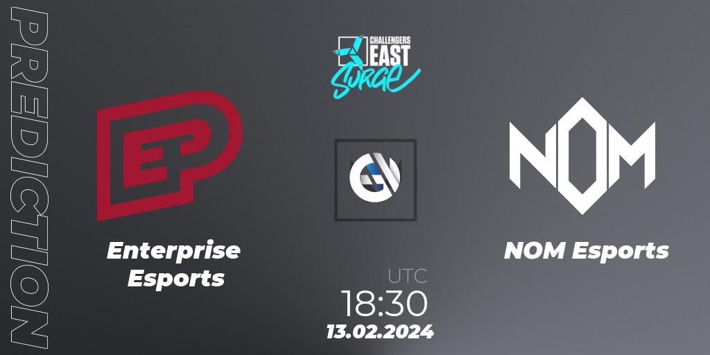 Enterprise Esports - NOM Esports: Maç tahminleri. 13.02.24, VALORANT, VALORANT Challengers 2024 East: Surge Split 1