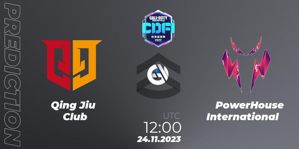 Qing Jiu Club - PowerHouse International: Maç tahminleri. 24.11.2023 at 12:40, Call of Duty, CODM Fall Invitational 2023
