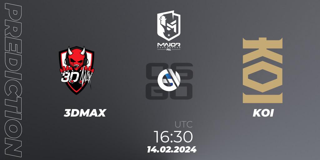 3DMAX - KOI: Maç tahminleri. 14.02.2024 at 18:00, Counter-Strike (CS2), PGL CS2 Major Copenhagen 2024 Europe RMR