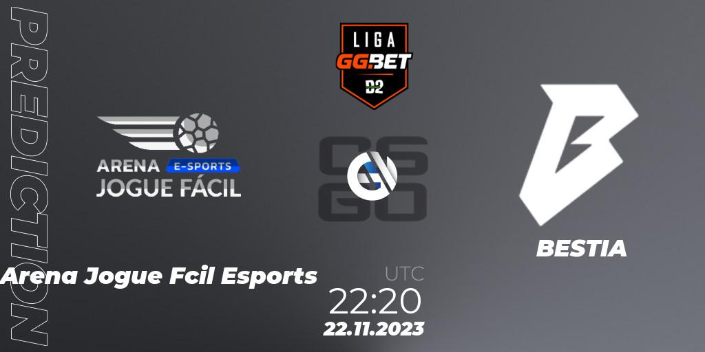  Arena Jogue Fácil Esports - BESTIA: Maç tahminleri. 22.11.2023 at 22:20, Counter-Strike (CS2), Dust2 Brasil Liga Season 2
