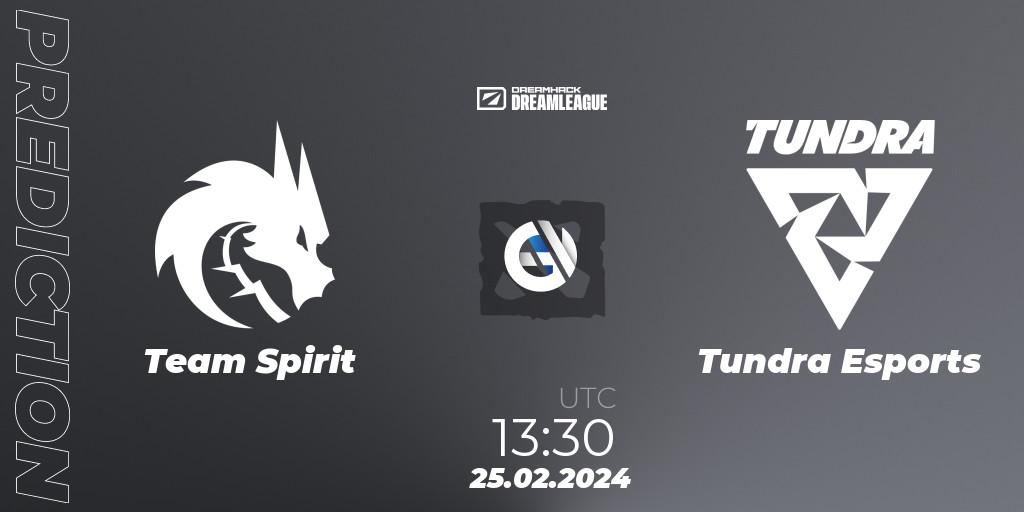 Team Spirit - Tundra Esports: Maç tahminleri. 25.02.24, Dota 2, DreamLeague Season 22