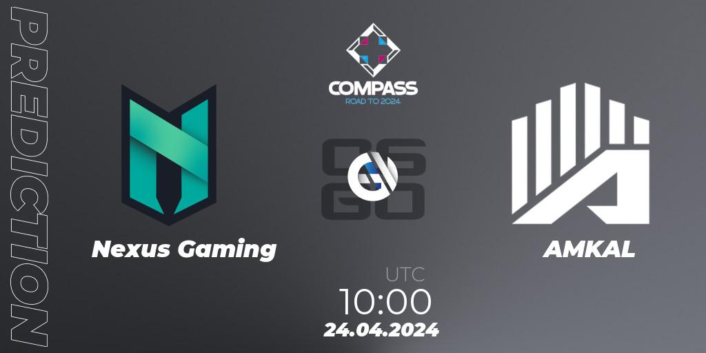 Nexus Gaming - AMKAL: Maç tahminleri. 24.04.24, CS2 (CS:GO), YaLLa Compass Spring 2024