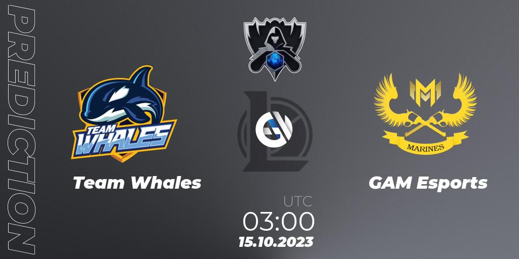 Team Whales - GAM Esports: Maç tahminleri. 15.10.2023 at 03:00, LoL, Worlds 2023 LoL - Play-In