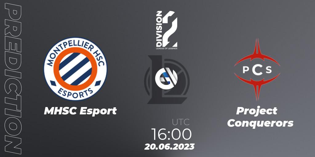 MHSC Esport - Project Conquerors: Maç tahminleri. 20.06.2023 at 16:00, LoL, LFL Division 2 Summer 2023 - Group Stage