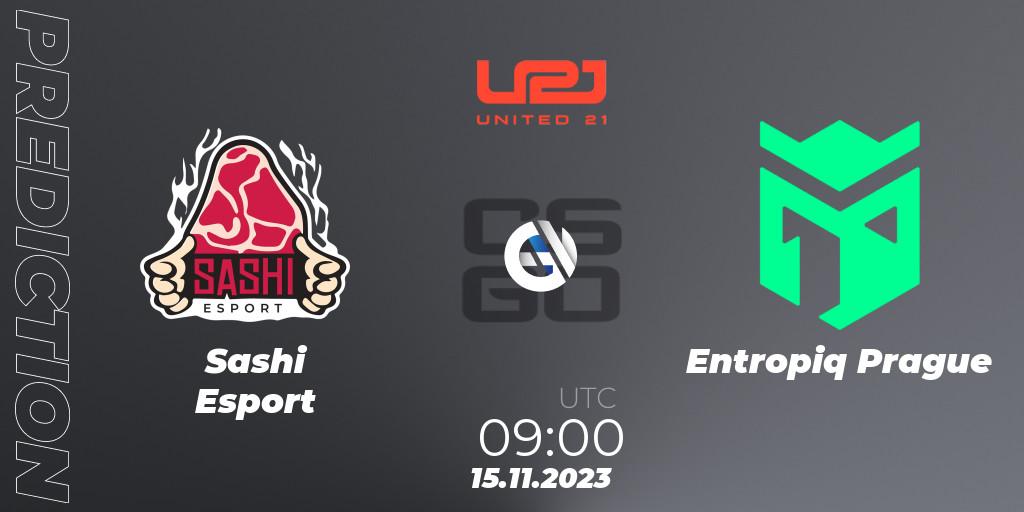  Sashi Esport - Entropiq Prague: Maç tahminleri. 15.11.2023 at 09:00, Counter-Strike (CS2), United21 Season 8