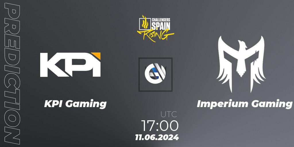 KPI Gaming - Imperium Gaming: Maç tahminleri. 11.06.2024 at 17:00, VALORANT, VALORANT Challengers 2024 Spain: Rising Split 2