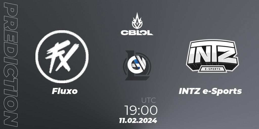 Fluxo - INTZ e-Sports: Maç tahminleri. 11.02.2024 at 19:00, LoL, CBLOL Split 1 2024 - Group Stage