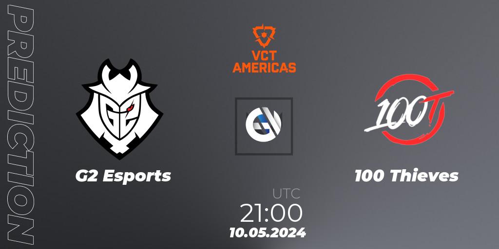G2 Esports - 100 Thieves: Maç tahminleri. 10.05.2024 at 21:00, VALORANT, VCT 2024: Americas League - Stage 1