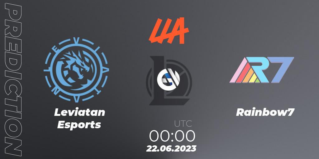 Leviatan Esports - Rainbow7: Maç tahminleri. 22.06.2023 at 00:00, LoL, LLA Closing 2023 - Group Stage