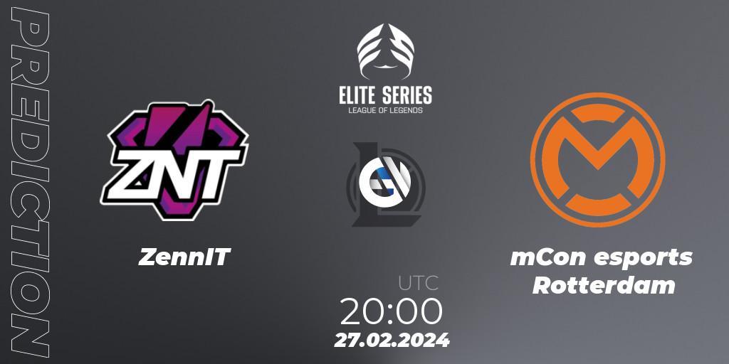 ZennIT - mCon esports Rotterdam: Maç tahminleri. 27.02.24, LoL, Elite Series Spring 2024