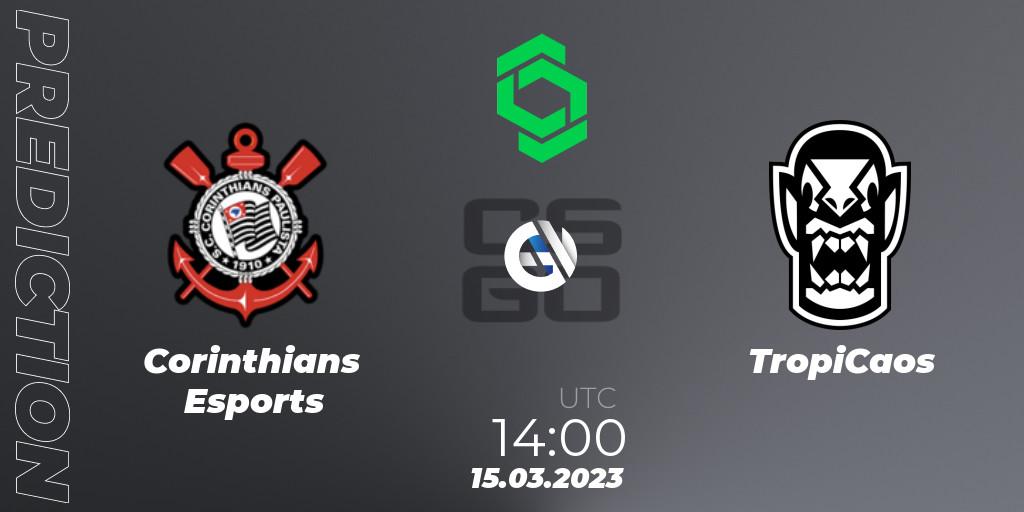 Corinthians Esports - TropiCaos: Maç tahminleri. 15.03.2023 at 14:00, Counter-Strike (CS2), CCT South America Series #5