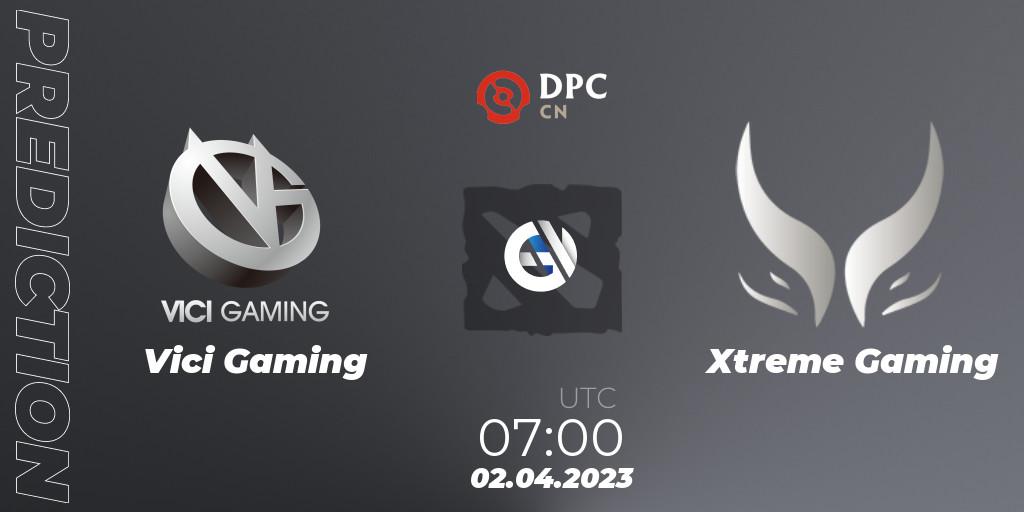 Vici Gaming - Xtreme Gaming: Maç tahminleri. 02.04.23, Dota 2, DPC 2023 Tour 2: China Division I (Upper)