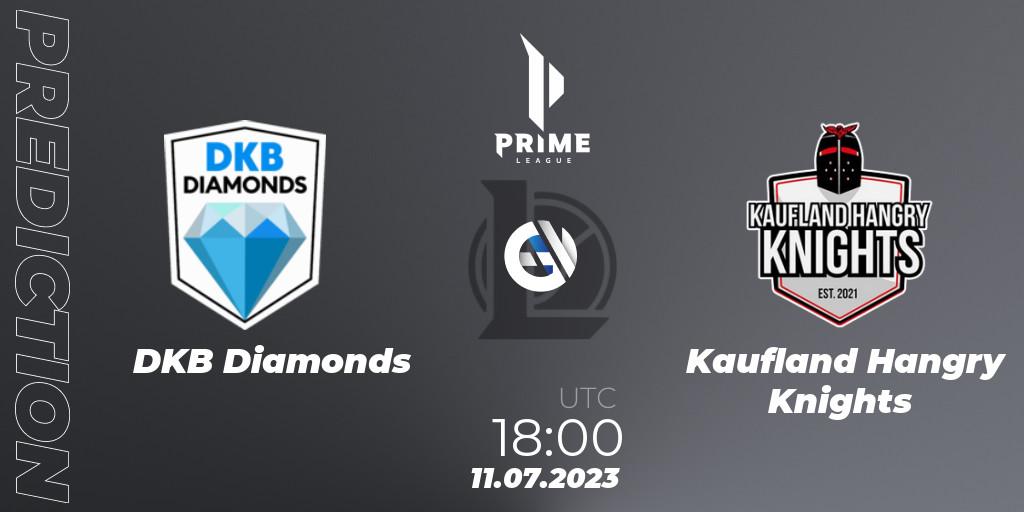 DKB Diamonds - Kaufland Hangry Knights: Maç tahminleri. 11.07.2023 at 18:00, LoL, Prime League 2nd Division Summer 2023