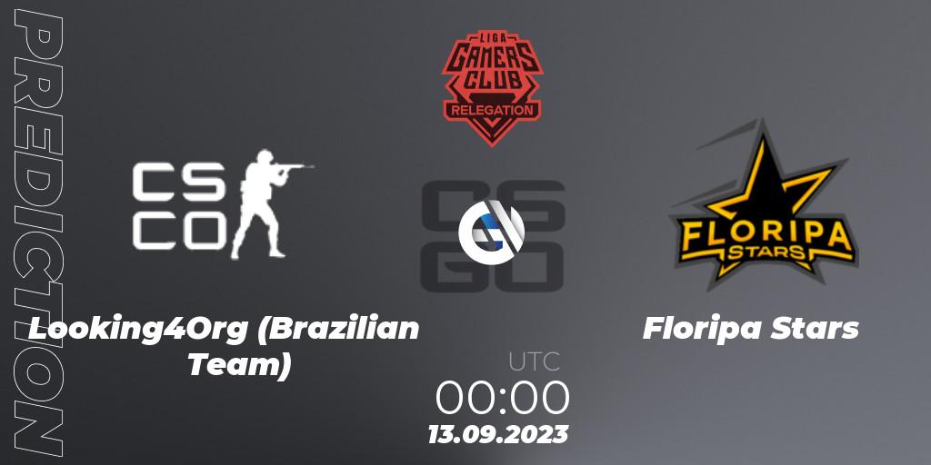 Looking4Org (Brazilian Team) - Floripa Stars: Maç tahminleri. 12.09.2023 at 21:00, Counter-Strike (CS2), Gamers Club Liga Série A Relegation: September 2023