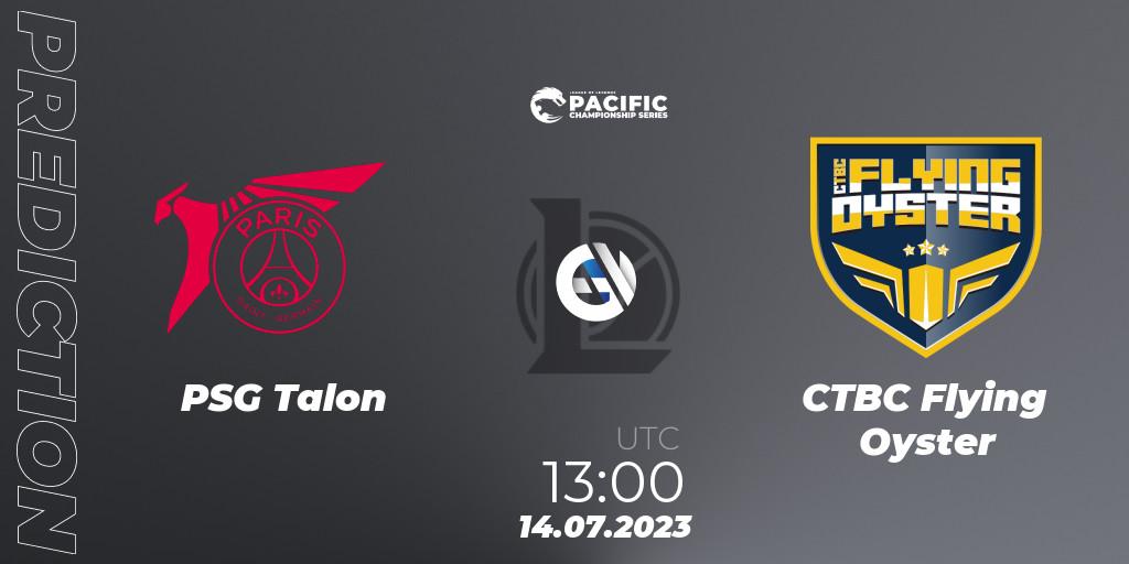 PSG Talon - CTBC Flying Oyster: Maç tahminleri. 14.07.2023 at 13:00, LoL, PACIFIC Championship series Group Stage