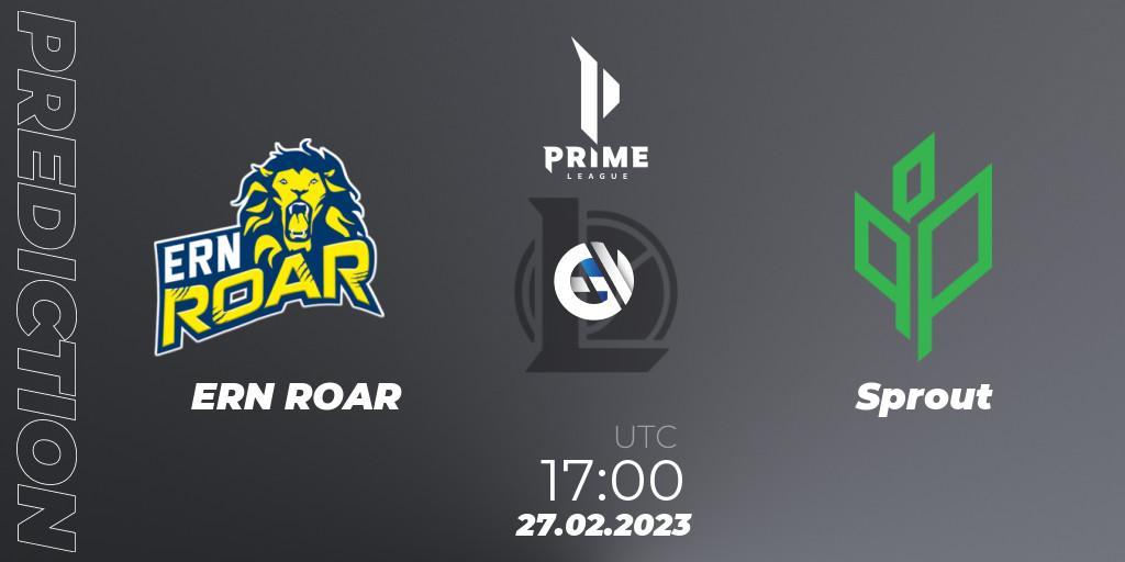 ERN ROAR - Sprout: Maç tahminleri. 27.02.23, LoL, Prime League 2nd Division Spring 2023 - Group Stage