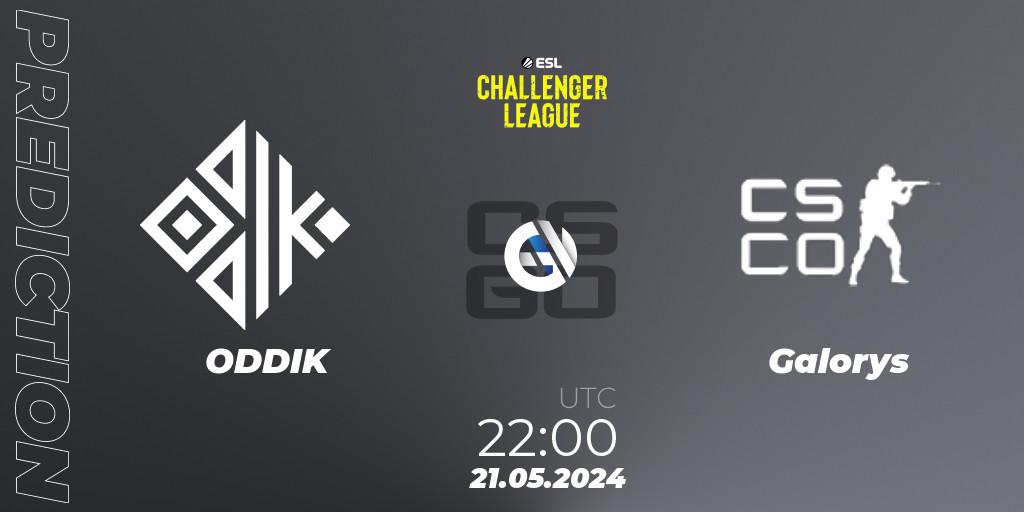 ODDIK - Galorys: Maç tahminleri. 22.05.2024 at 19:00, Counter-Strike (CS2), ESL Challenger League Season 47: South America
