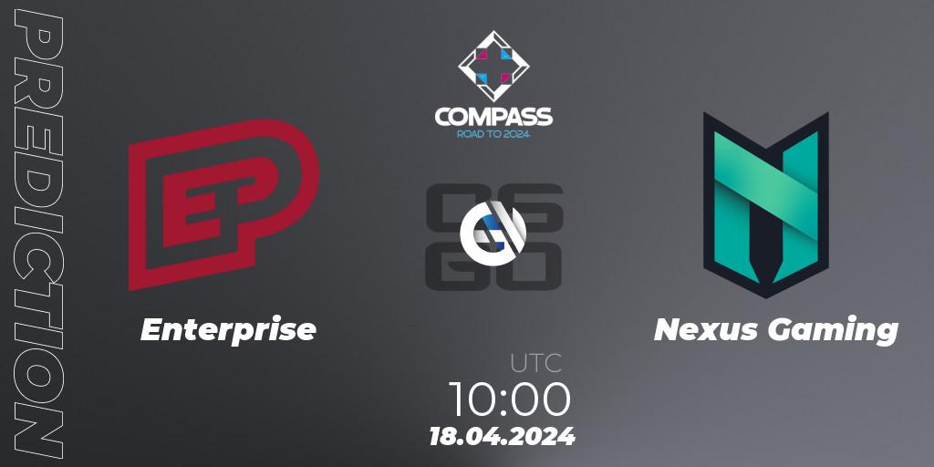 Enterprise - Nexus Gaming: Maç tahminleri. 18.04.24, CS2 (CS:GO), YaLLa Compass Spring 2024