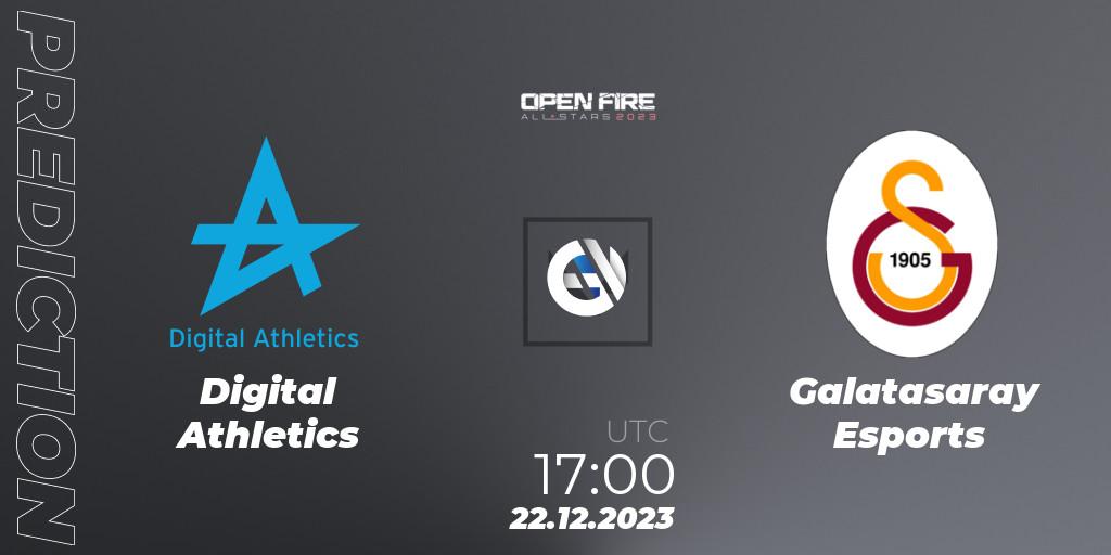 Digital Athletics - Galatasaray Esports: Maç tahminleri. 22.12.23, VALORANT, Open Fire All Stars 2023