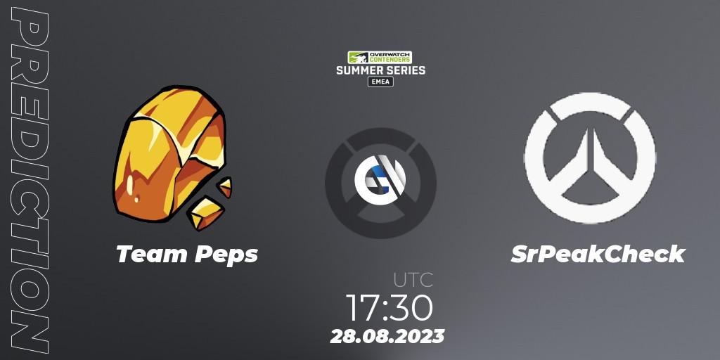 Team Peps - SrPeakCheck: Maç tahminleri. 28.08.2023 at 17:30, Overwatch, Overwatch Contenders 2023 Summer Series: Europe