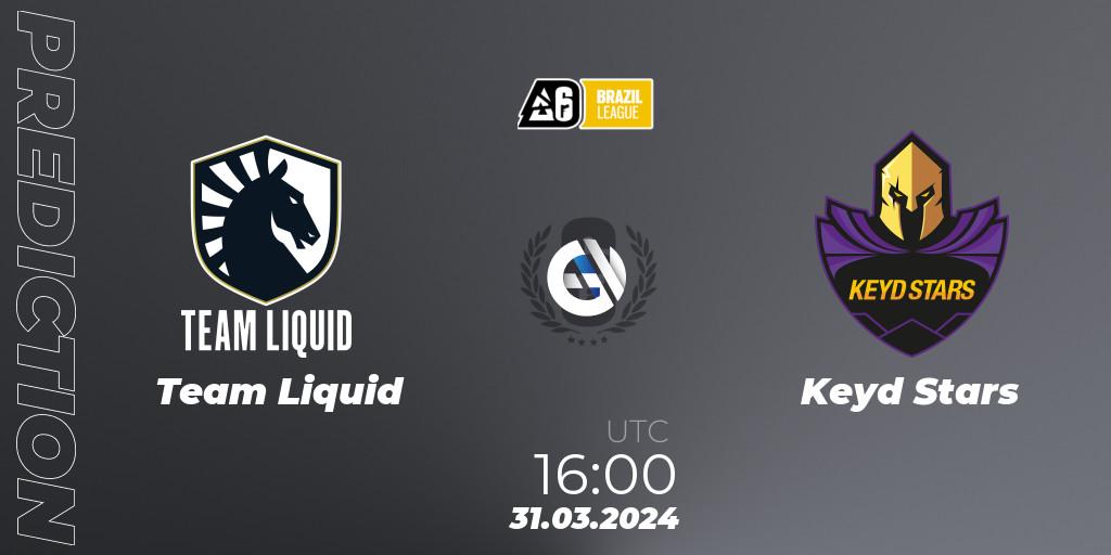 Team Liquid - Keyd Stars: Maç tahminleri. 31.03.24, Rainbow Six, Brazil League 2024 - Stage 1