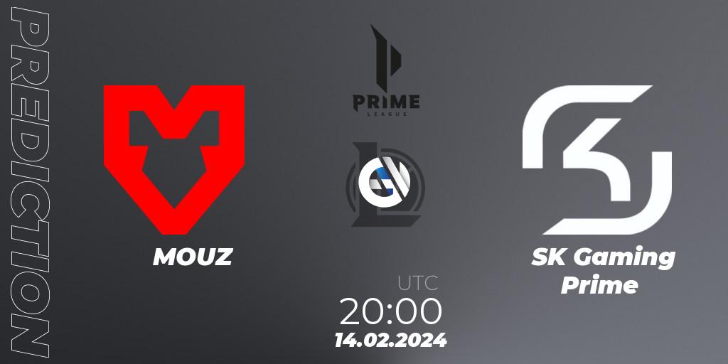 MOUZ - SK Gaming Prime: Maç tahminleri. 14.02.24, LoL, Prime League Spring 2024 - Group Stage