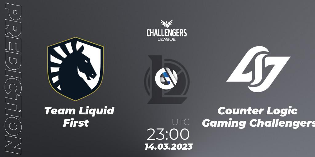 Team Liquid First - Counter Logic Gaming Challengers: Maç tahminleri. 14.03.23, LoL, NACL 2023 Spring - Playoffs