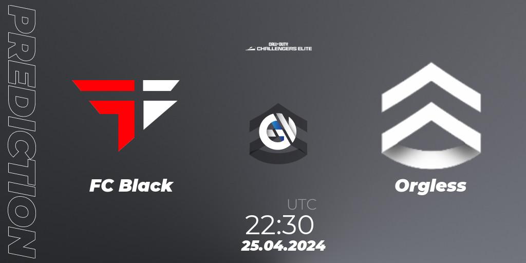 FC Black - Orgless: Maç tahminleri. 25.04.2024 at 22:30, Call of Duty, Call of Duty Challengers 2024 - Elite 2: NA