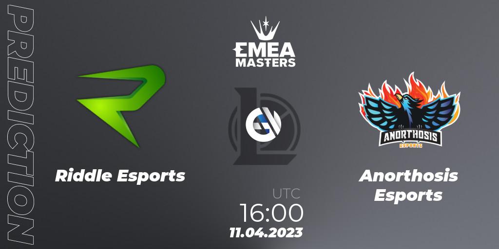 Riddle Esports - Anorthosis Esports: Maç tahminleri. 11.04.23, LoL, EMEA Masters Spring 2023 - Group Stage
