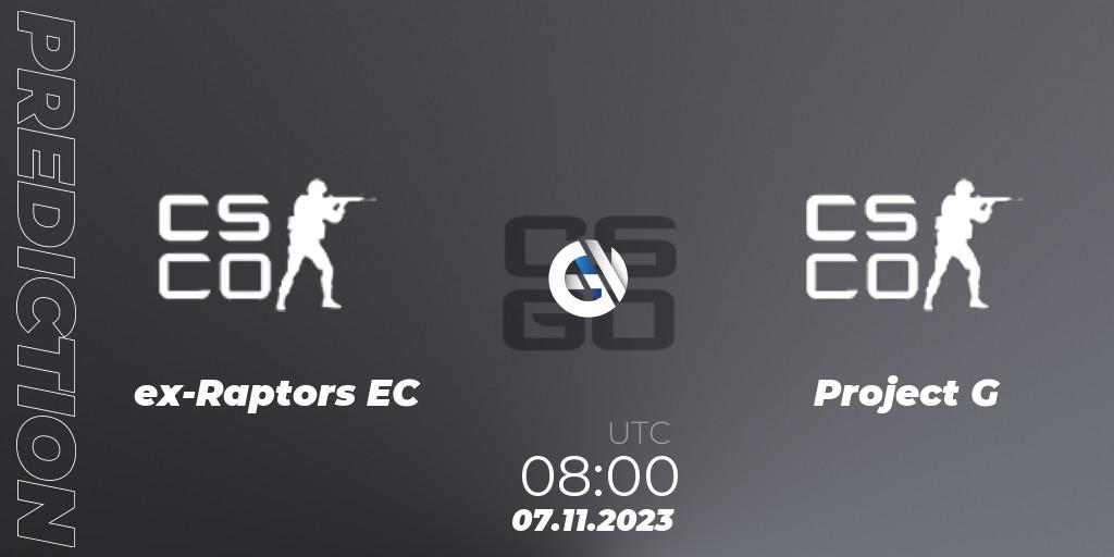 ex-Raptors EC - Project G: Maç tahminleri. 07.11.2023 at 08:00, Counter-Strike (CS2), European Pro League Season 12: Division 2
