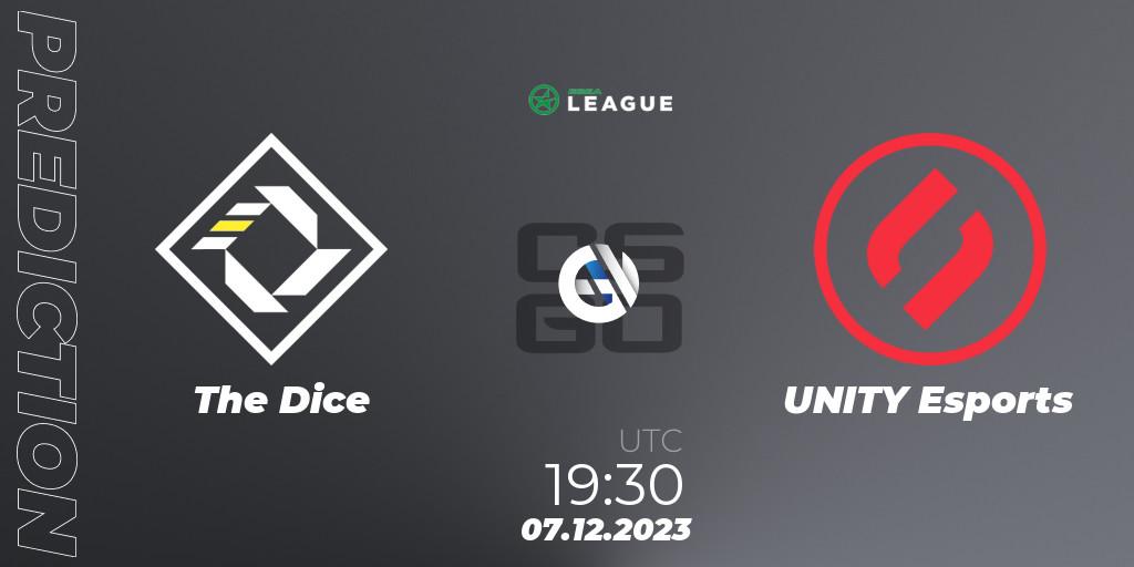 The Dice - UNITY Esports: Maç tahminleri. 07.12.2023 at 19:30, Counter-Strike (CS2), ESEA Season 47: Main Division - Europe