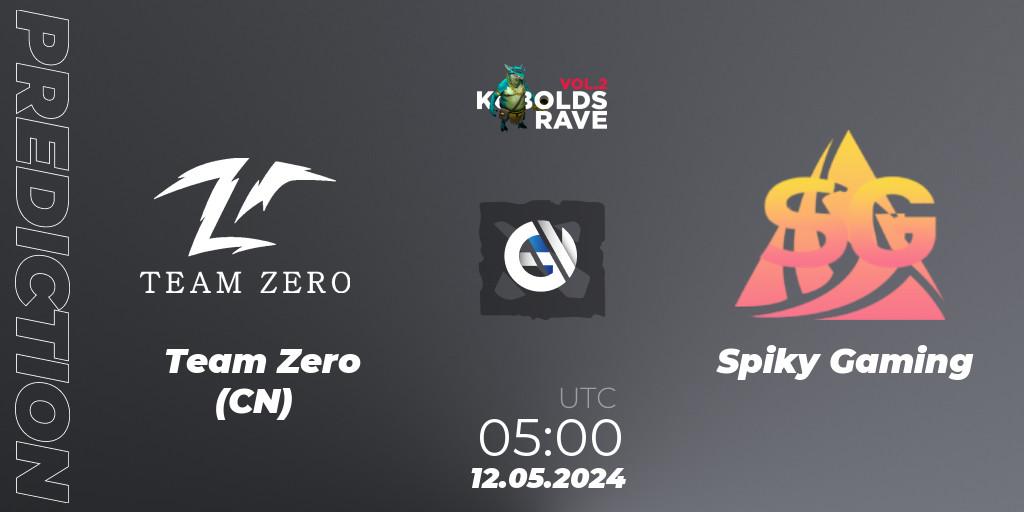 Team Zero (CN) - Spiky Gaming: Maç tahminleri. 12.05.2024 at 05:00, Dota 2, Cringe Station Kobolds Rave 2