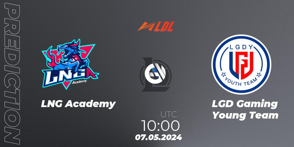 LNG Academy - LGD Gaming Young Team: Maç tahminleri. 07.05.2024 at 10:00, LoL, LDL 2024 - Stage 2