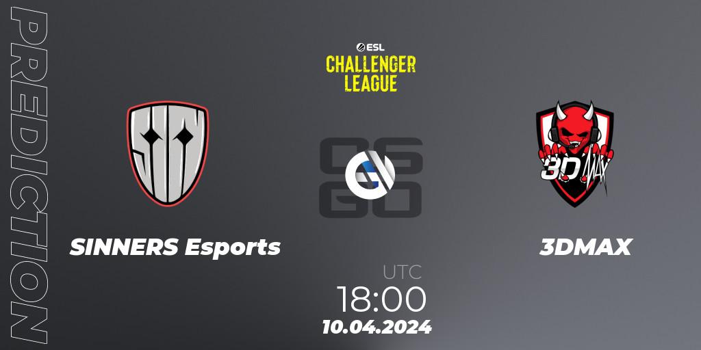 SINNERS Esports - 3DMAX: Maç tahminleri. 10.04.24, CS2 (CS:GO), ESL Challenger League Season 47: Europe