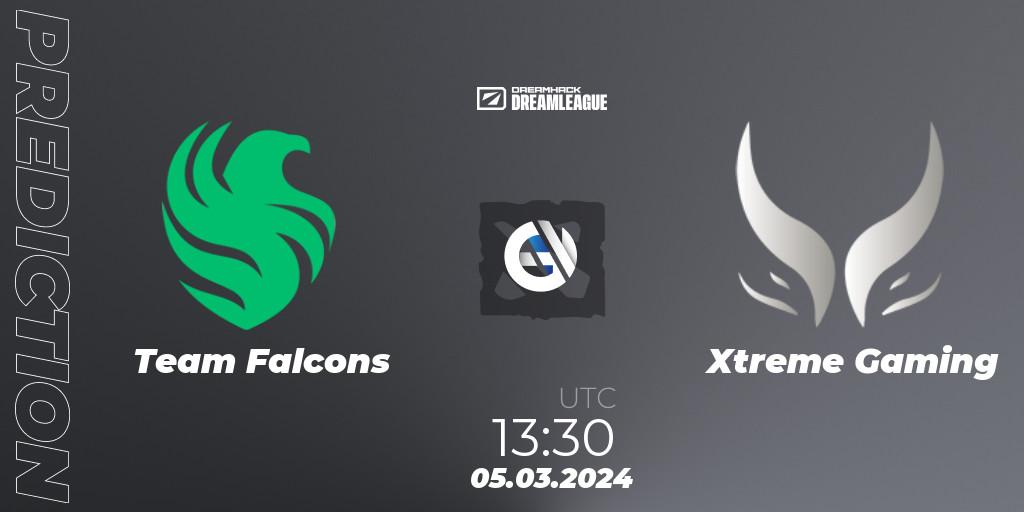 Team Falcons - Xtreme Gaming: Maç tahminleri. 05.03.2024 at 13:30, Dota 2, DreamLeague Season 22