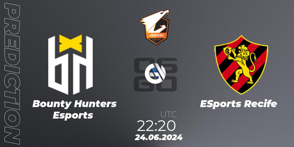 Bounty Hunters Esports - ESports Recife: Maç tahminleri. 24.06.2024 at 22:20, Counter-Strike (CS2), Aorus League 2024 Season 1: Brazil