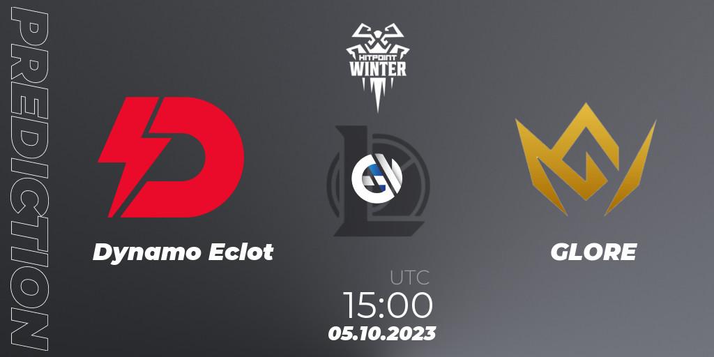 Dynamo Eclot - GLORE: Maç tahminleri. 05.10.2023 at 15:00, LoL, Hitpoint Masters Winter 2023 - Playoffs