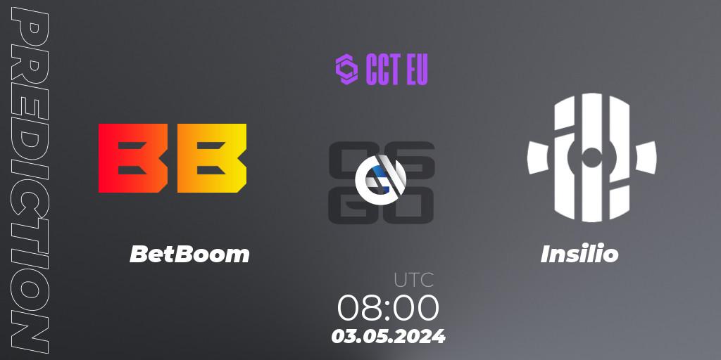 BetBoom - Insilio: Maç tahminleri. 03.05.2024 at 08:00, Counter-Strike (CS2), CCT Season 2 Europe Series 1