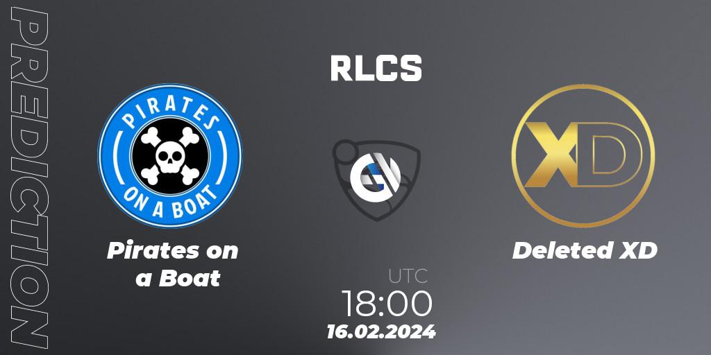 Pirates on a Boat - Deleted XD: Maç tahminleri. 16.02.2024 at 18:00, Rocket League, RLCS 2024 - Major 1: North America Open Qualifier 2