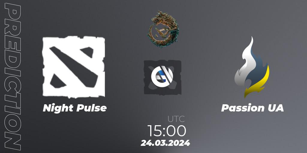 Night Pulse - Passion UA: Maç tahminleri. 24.03.24, Dota 2, PGL Wallachia Season 1: Eastern Europe Open Qualifier #2