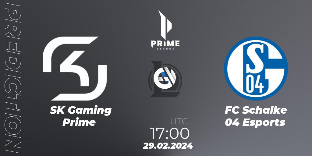 SK Gaming Prime - FC Schalke 04 Esports: Maç tahminleri. 29.02.24, LoL, Prime League Spring 2024 - Group Stage