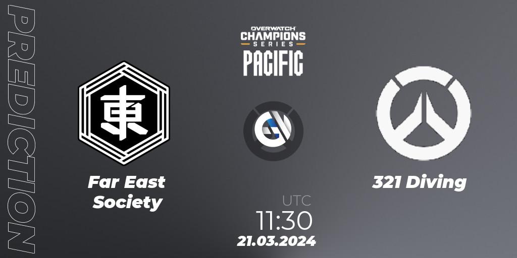 Far East Society - 321 Diving: Maç tahminleri. 21.03.24, Overwatch, Overwatch Champions Series 2024 - Stage 1 Pacific