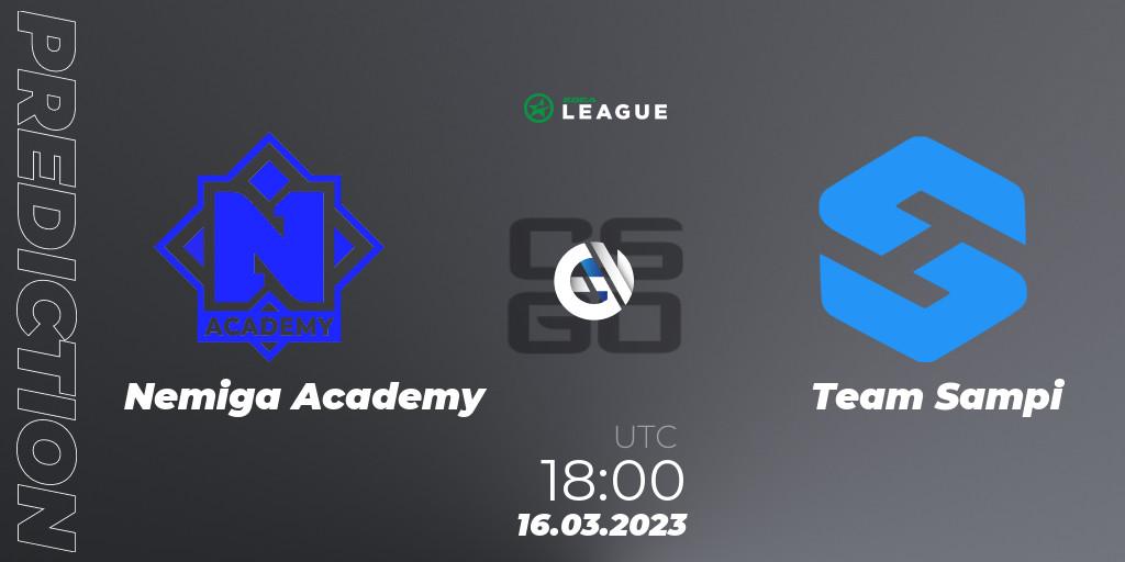 Nemiga Academy - Team Sampi: Maç tahminleri. 16.03.2023 at 18:00, Counter-Strike (CS2), ESEA Season 44: Main Division - Europe