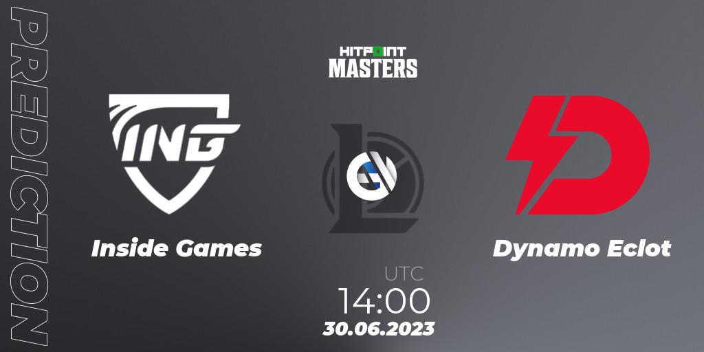 Inside Games - Dynamo Eclot: Maç tahminleri. 30.06.2023 at 14:30, LoL, Hitpoint Masters Summer 2023 - Group Stage