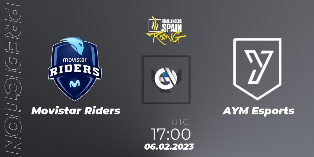 Movistar Riders - AYM Esports: Maç tahminleri. 06.02.23, VALORANT, VALORANT Challengers 2023 Spain: Rising Split 1