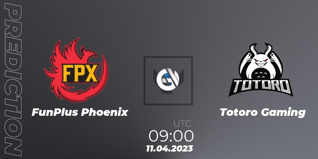 FunPlus Phoenix - Totoro Gaming: Maç tahminleri. 11.04.23, VALORANT, FGC Valorant Invitational 2023: Act 1
