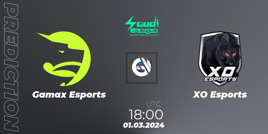 Gamax Esports - XO Esports: Maç tahminleri. 01.03.2024 at 18:00, VALORANT, Saudi eLeague 2024: Major 1