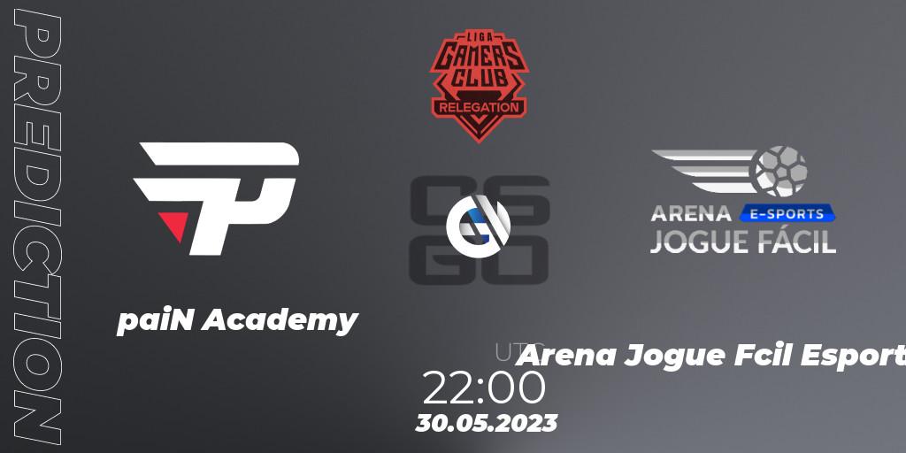 paiN Academy - Arena Jogue Fácil Esports: Maç tahminleri. 30.05.2023 at 22:00, Counter-Strike (CS2), Gamers Club Liga Série A: May 2023