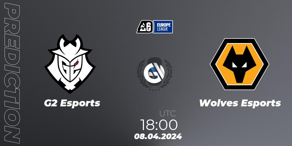 G2 Esports - Wolves Esports: Maç tahminleri. 08.04.24, Rainbow Six, Europe League 2024 - Stage 1